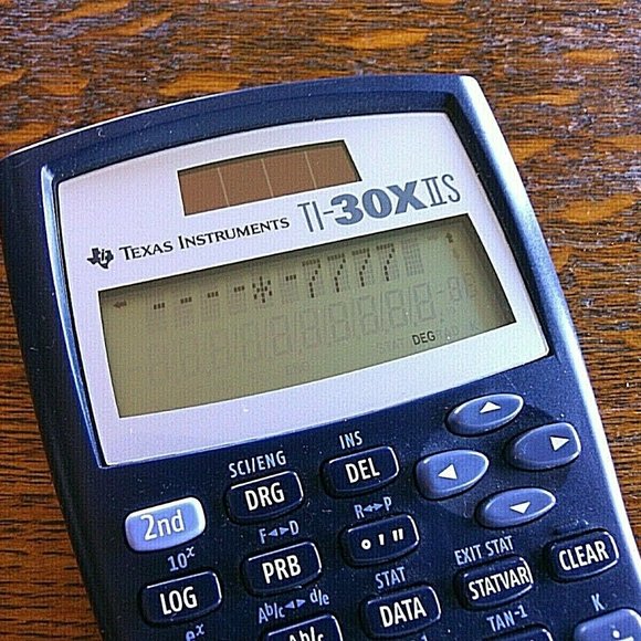 Calculator Solar Texas Instruments Math Scientific 2-Line TI-30X IIS Black Desk - Picture 12 of 16